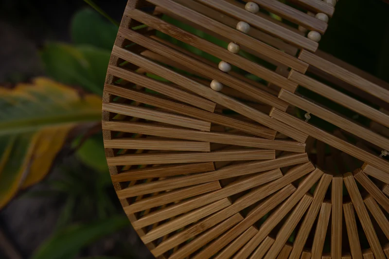 BUMI Bambus – handgefertigte Bambustasche Detail